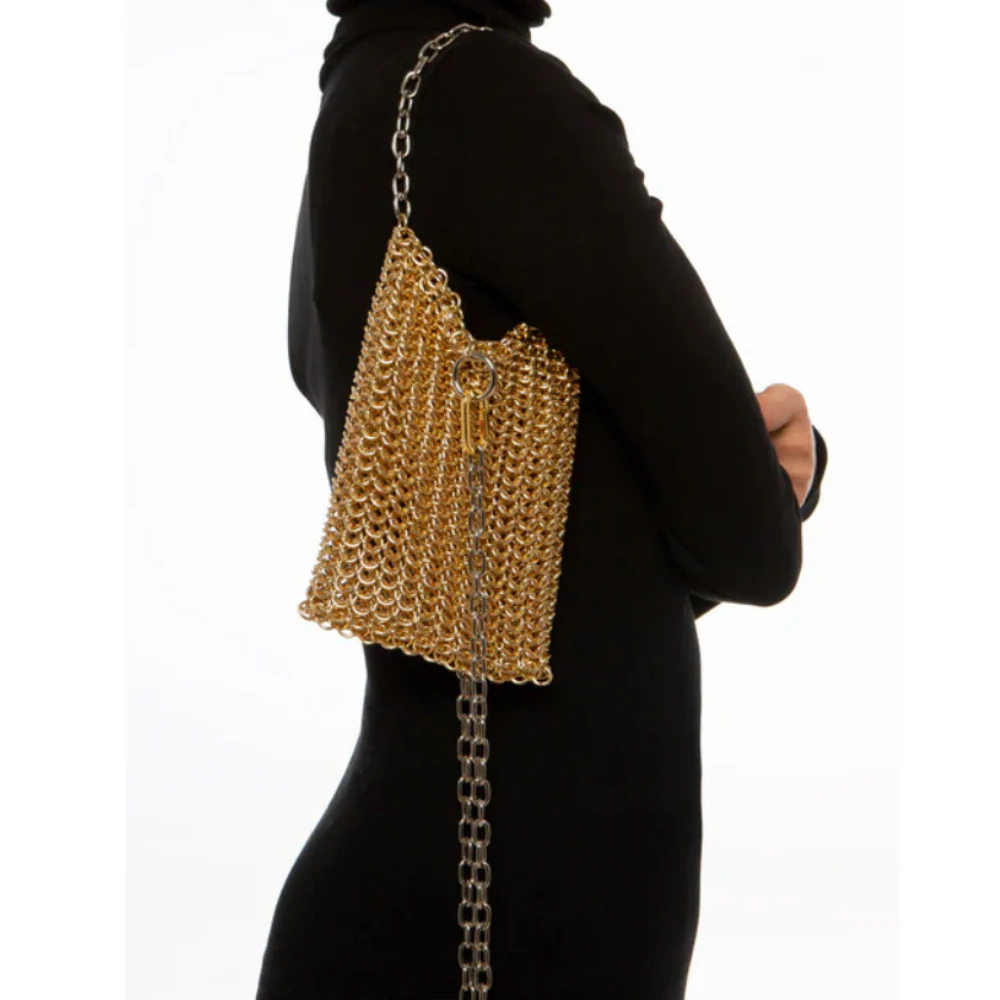 Satchel Bag - Gold