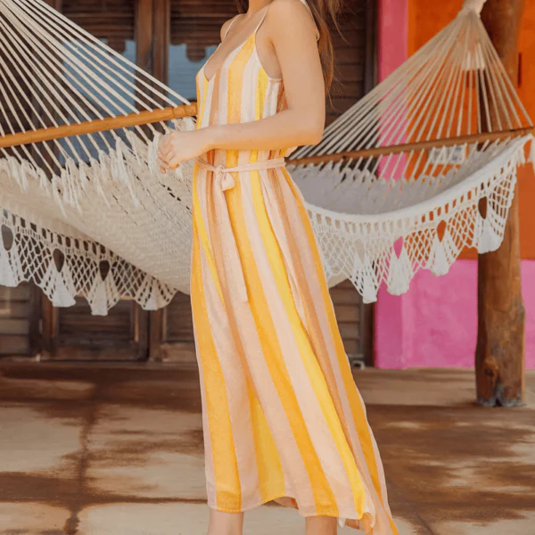 Cary Marbella Mix Peach Dress - Image 2