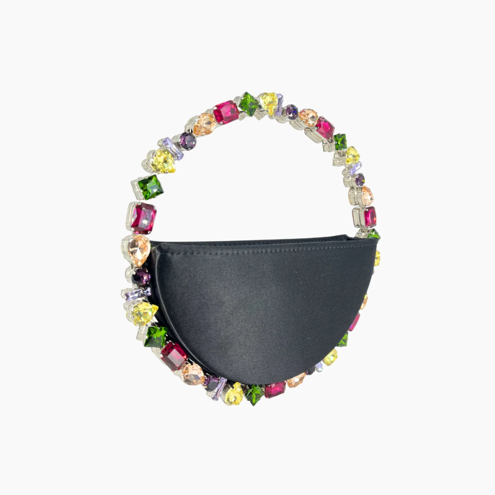 Taliya Satin Clutch - Black - Image 2