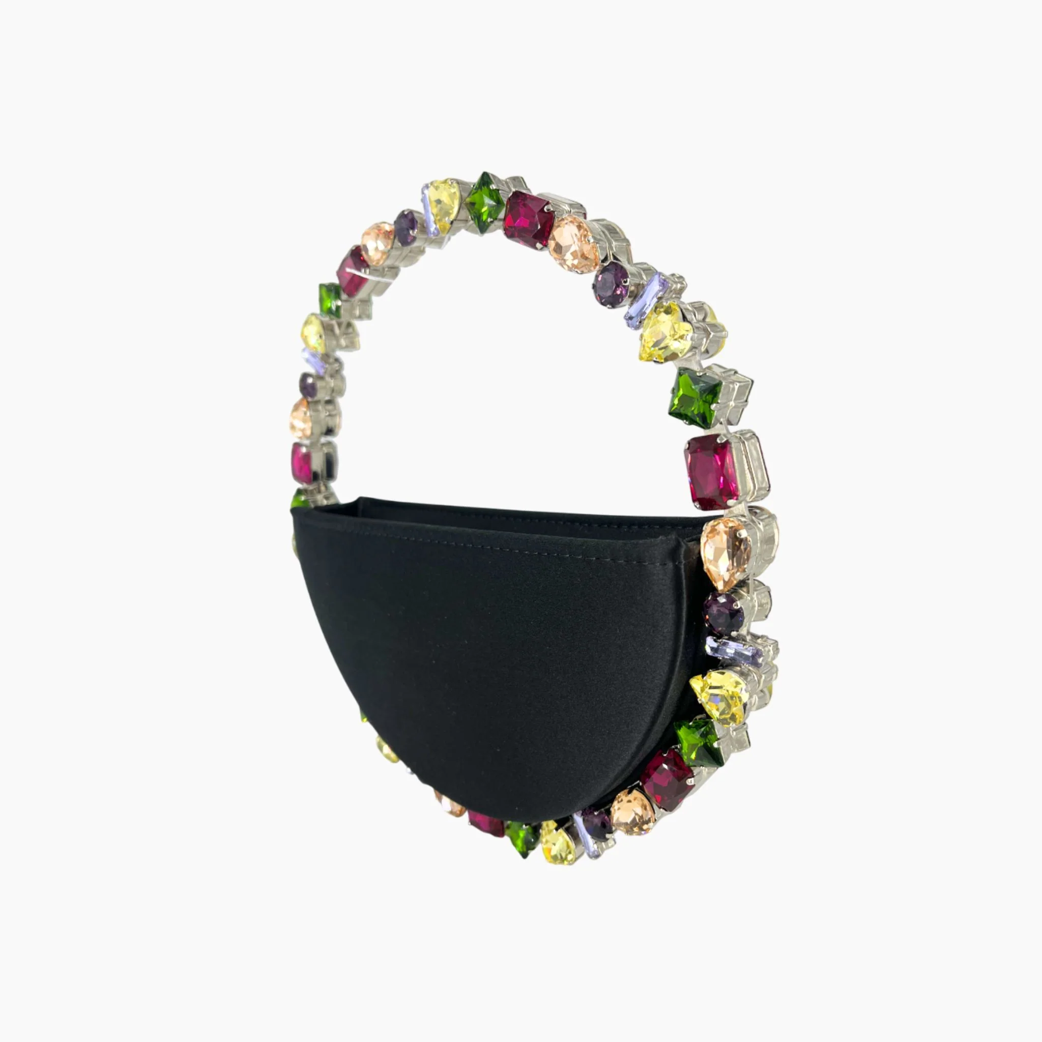 Taliya Satin Clutch - Black - Image 3