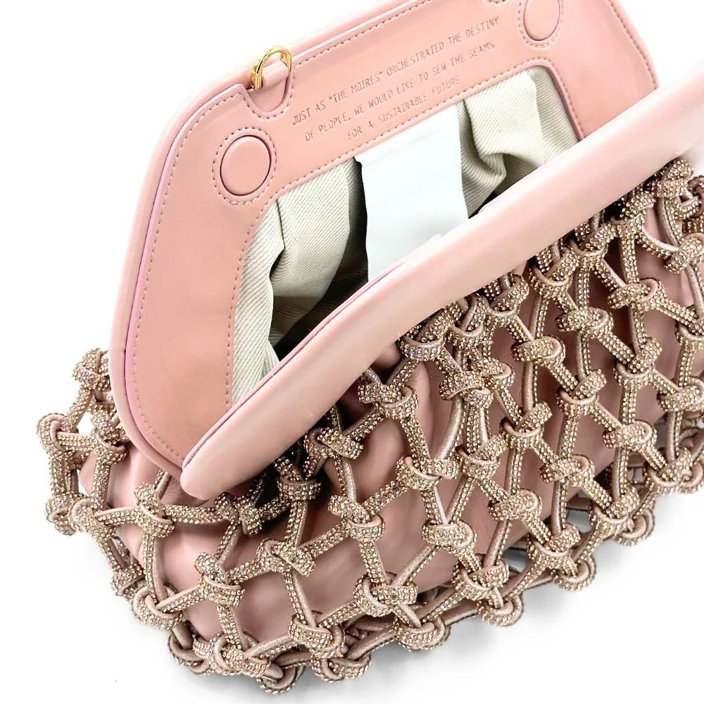 Tia Knots Strass Dahlia Rose Bag - Image 3