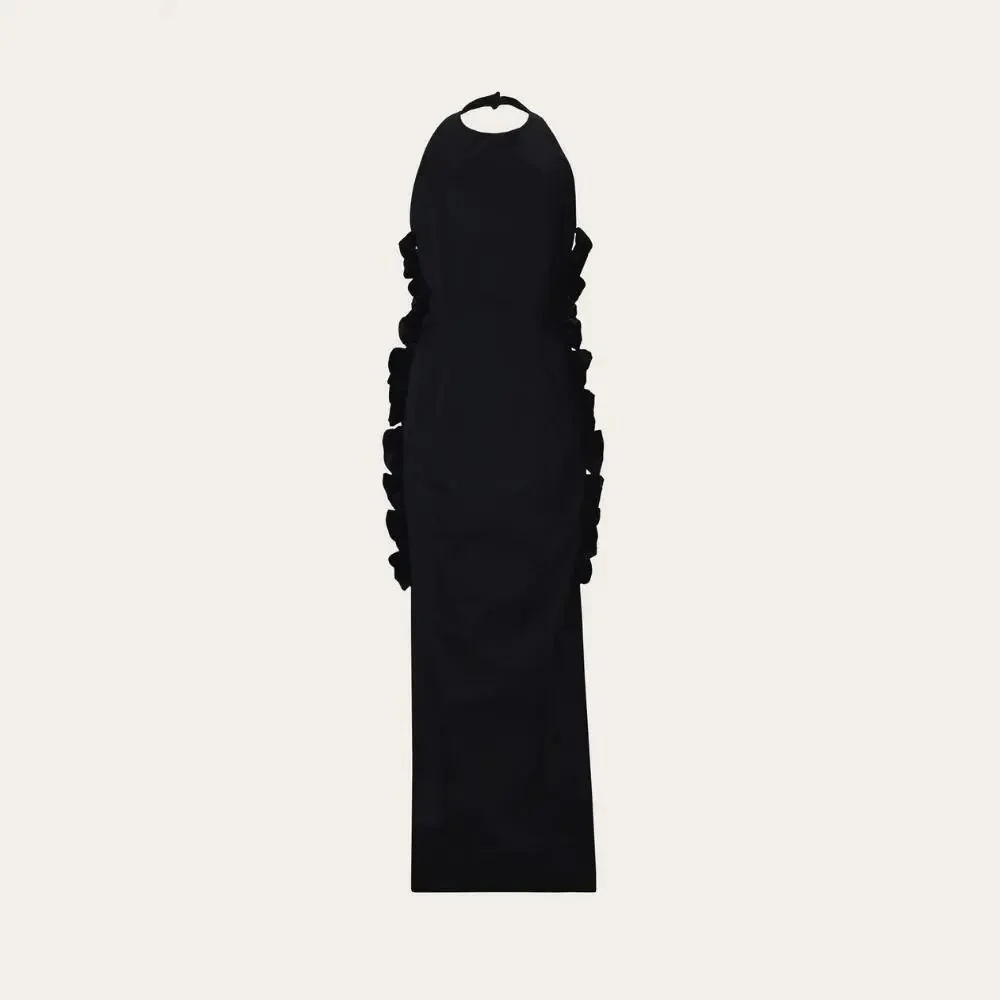 Papillon De Nuit Black Velvet Dress