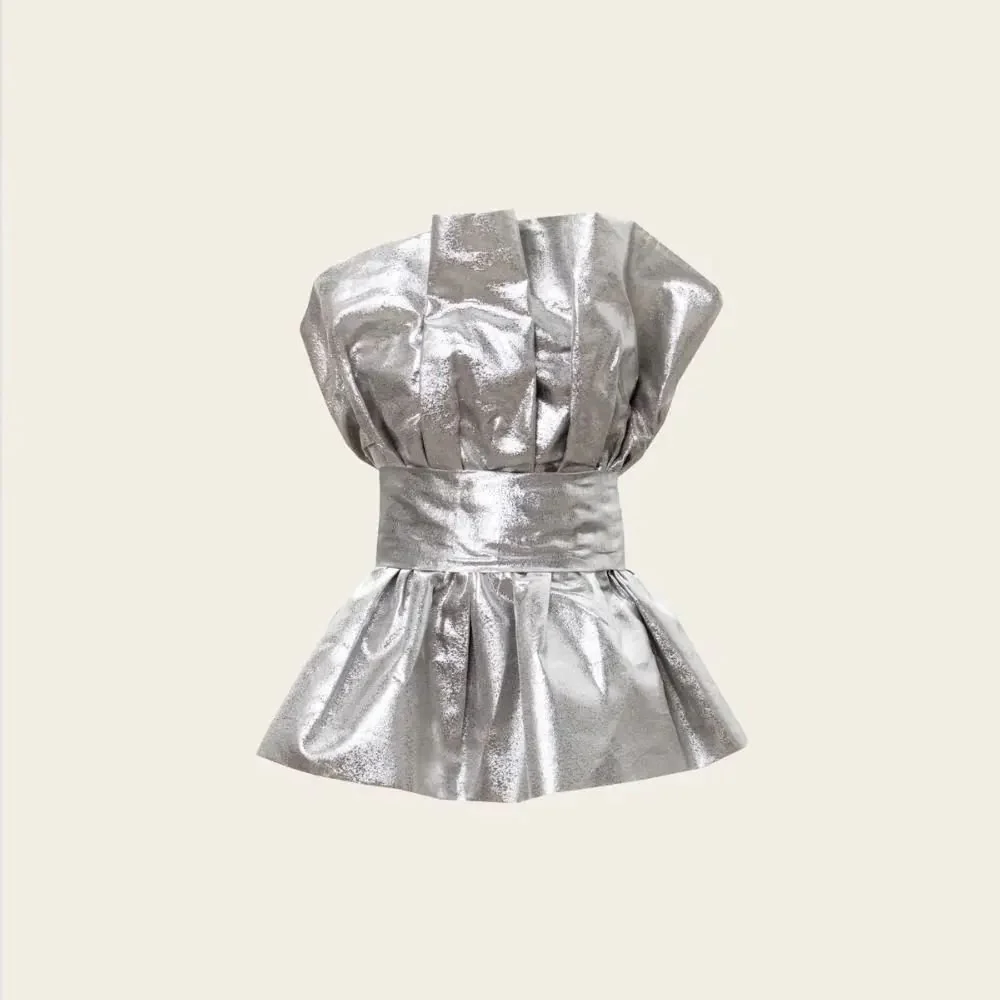 Busshell Grey Organza