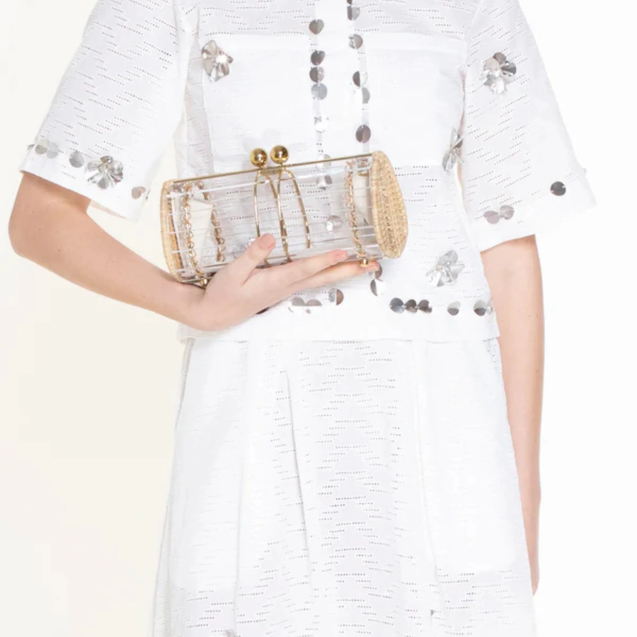 Clutch Baoba Bag Gold - Crystal - Image 2