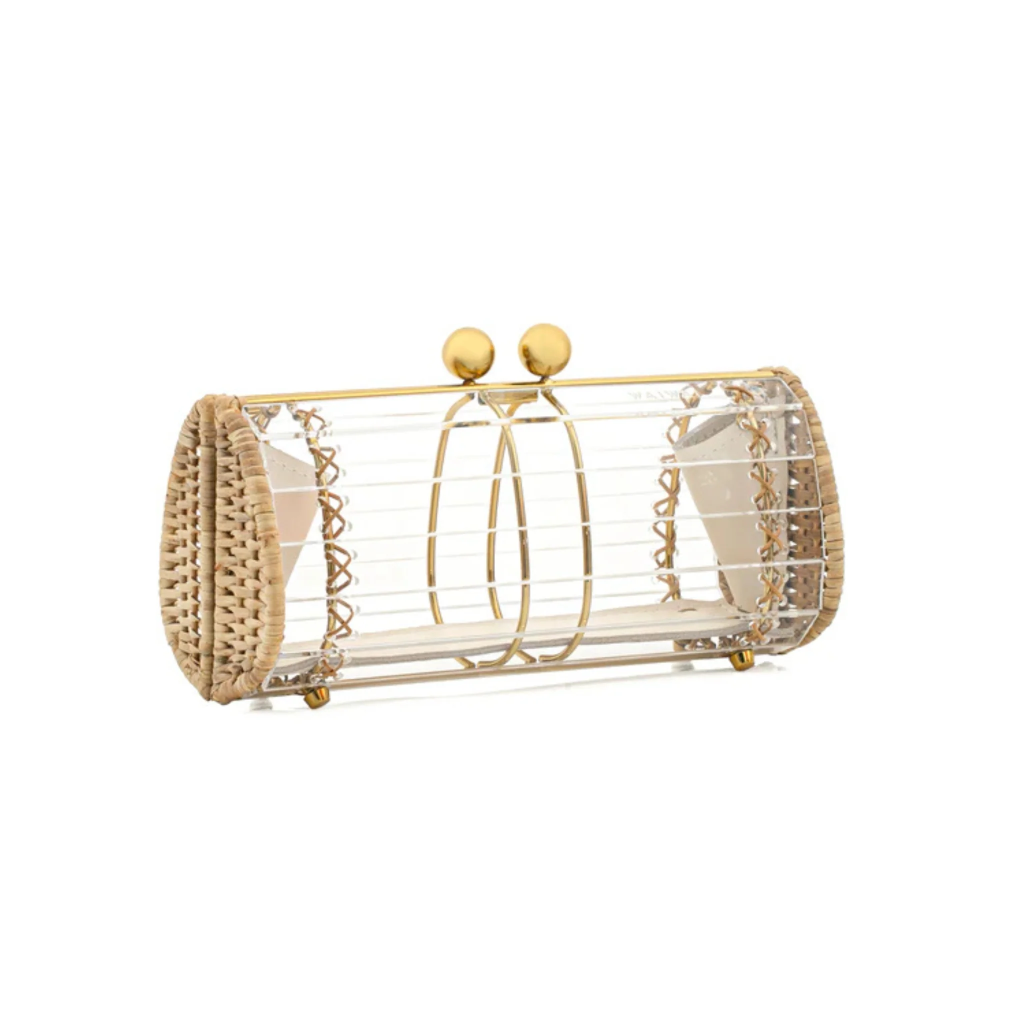 Clutch Baoba Bag Gold - Crystal - Image 3