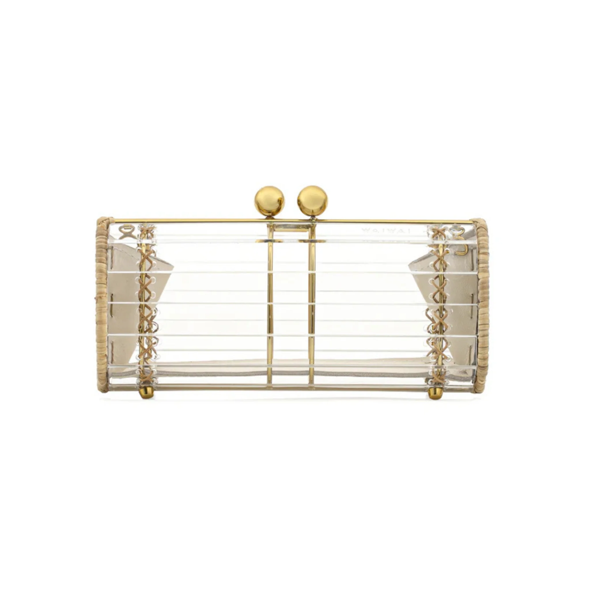 Clutch Baoba Bag Gold - Crystal - Image 7