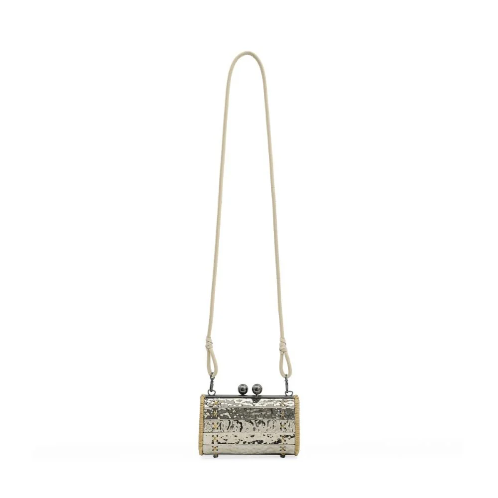 Petit Baoba Clutch - Onyx & Silver - Image 4